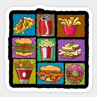 A delicious Fast Food moment! Sticker